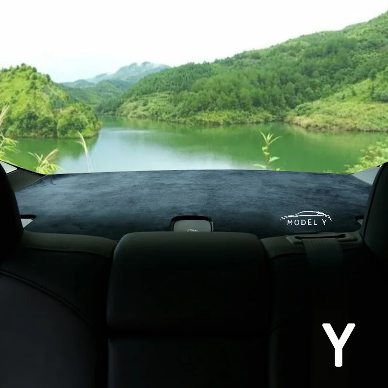 Чехол для приборной панели автомобиля коврик Tesla Model Y нескользящий защитный
