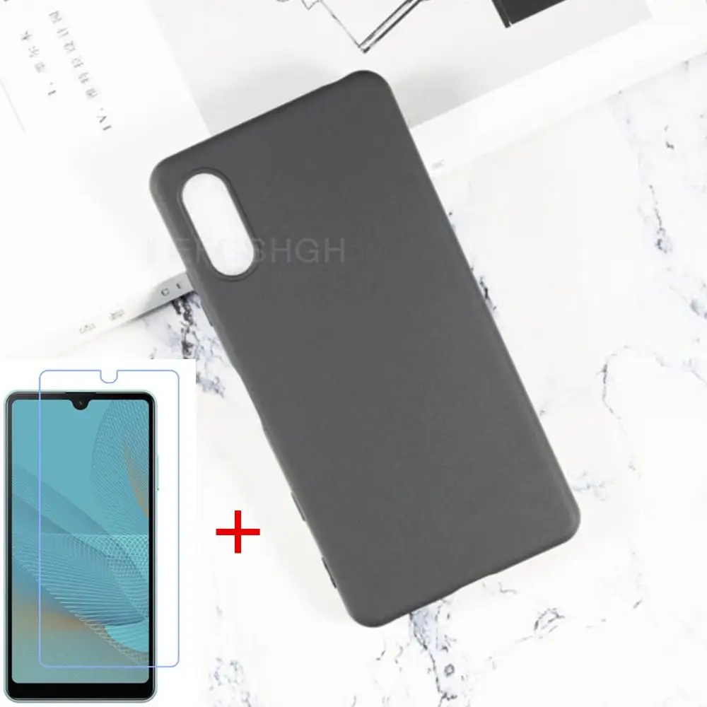 

Чехол для телефона Sony Xperia Ace II Ace2 2 SO-41B 5,5 дюйма, силиконовая задняя крышка из ТПУ, защита экрана из закаленного стекла