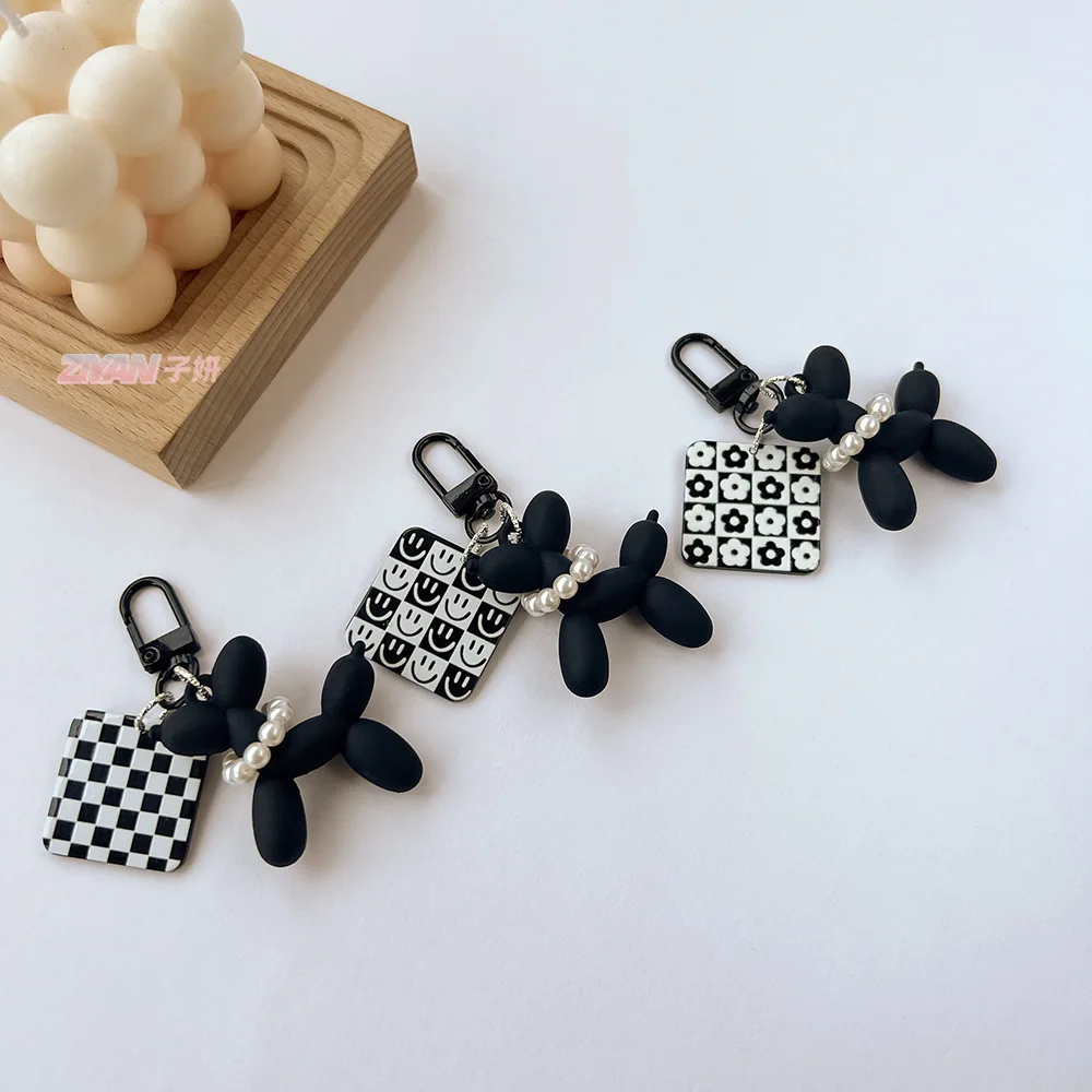 Новинка брелок премиум-класса с подвеской в виде темного галстука шара собаки