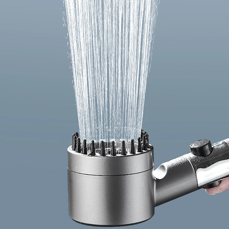 3-функциональная Насадка Для Душа С Сильным Давлением И Фильтром. Уникальный
