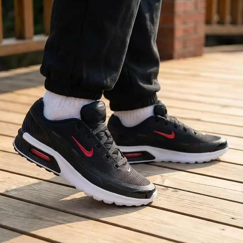 Фото Мужские кроссовки NIKE с воздушной подушкой, дышащие сетчатые кроссовки, амортизирующие, нескользящие, спортивные кроссовки IO9416-001 №2