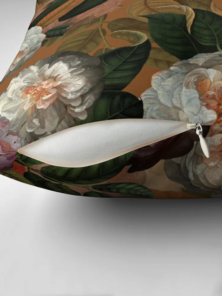 Медная декоративная подушка Jan Davidsz. de Heem в винтажном стиле с розами цветами