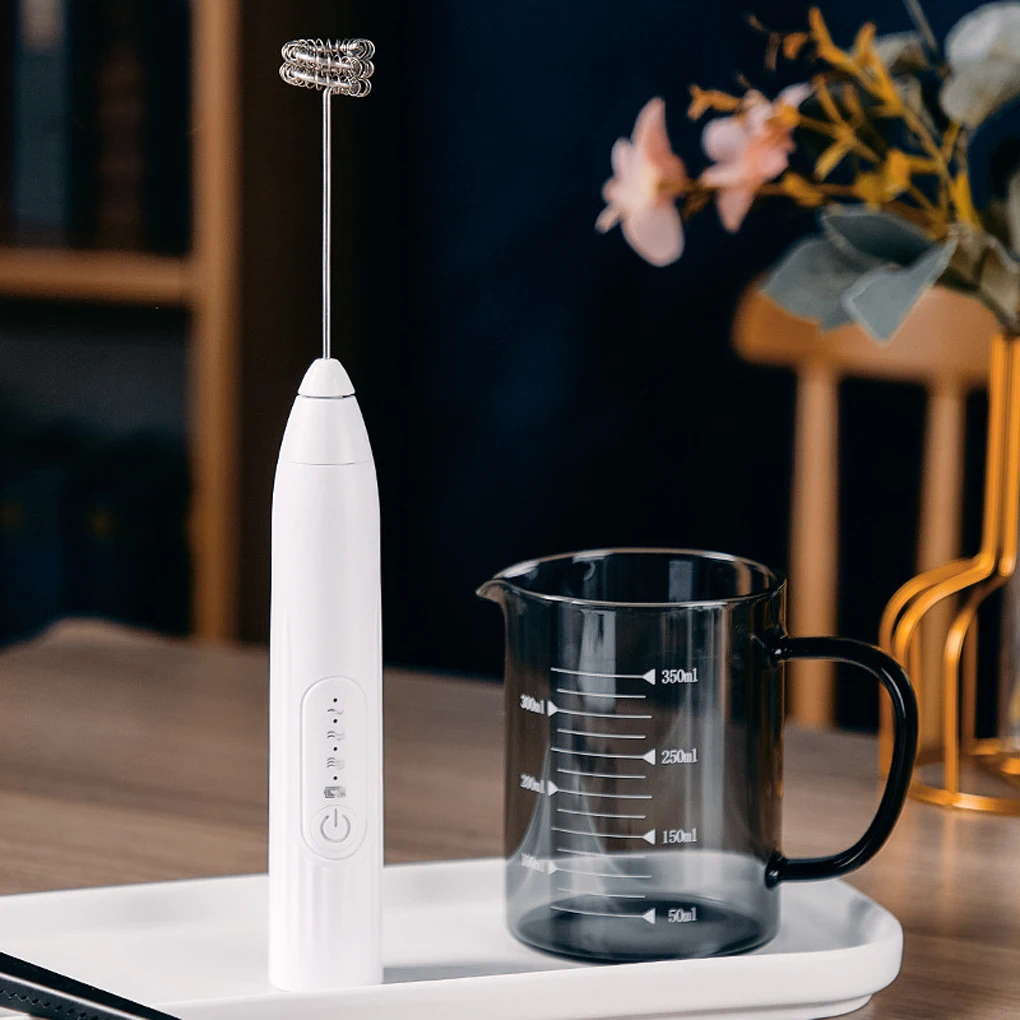 Electric Milk Frother Maker Egg Beater Whisk Mixer Coffee Hi