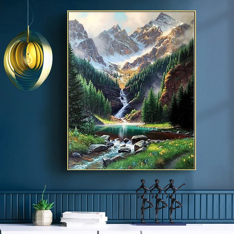 

20063Ann-Tulip diy digital oil painting oil painting acrylic flower painting explosion hand-filled landscape painting