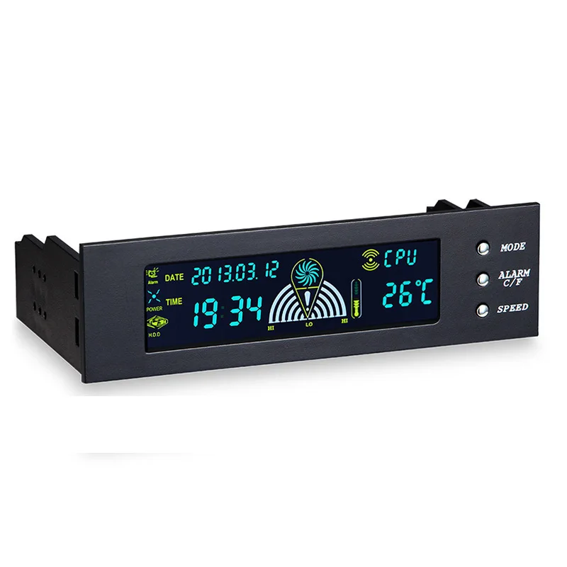 5.25 Inch 12V PC Computer Fan Controller 3 Fan Speed Controller Temperature