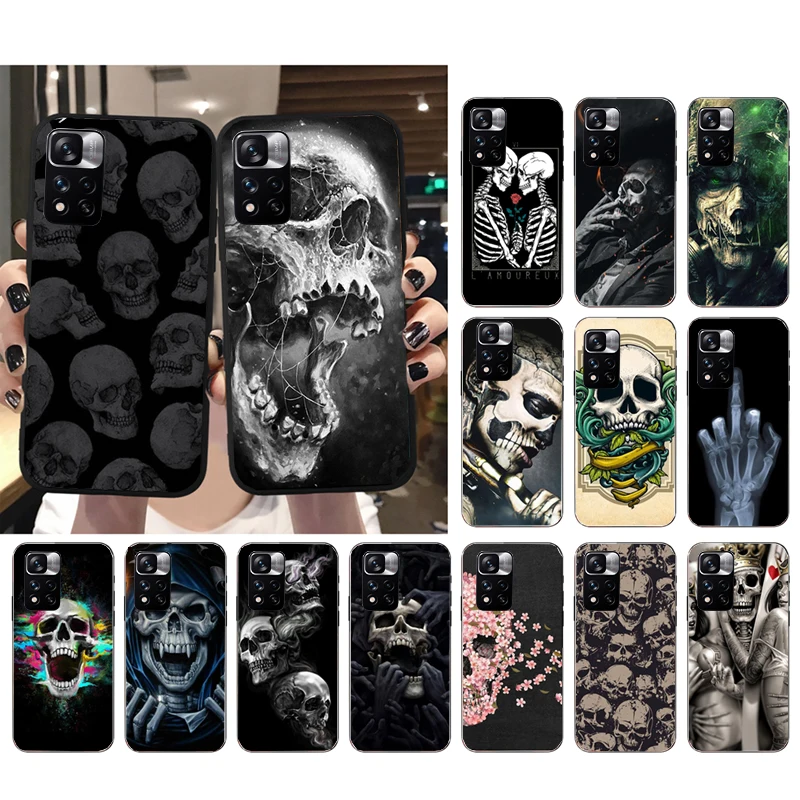 

Grim Reaper Skull Skeleton Phone Case for Xiaomi Redmi Note 12 Pro 11S 11 10 Pro 9Pro Note9 10S Redmi 10 9C 9A Funda