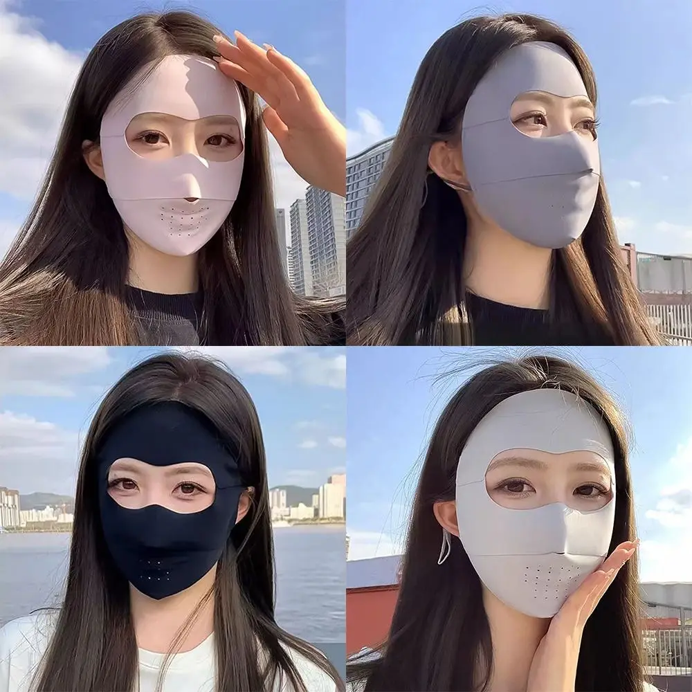 Маска из ледяного шелка с защитой от УФ-лучей