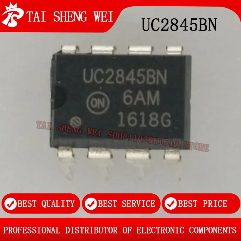 Новинка, оригинальный UC2845BN DIP-8 UC2845 DIP UC2845AN UC2845N UC2844AN UC2842BN UC2843BN UC2844BN UC2842 UC2843 UC2844, 5 шт.