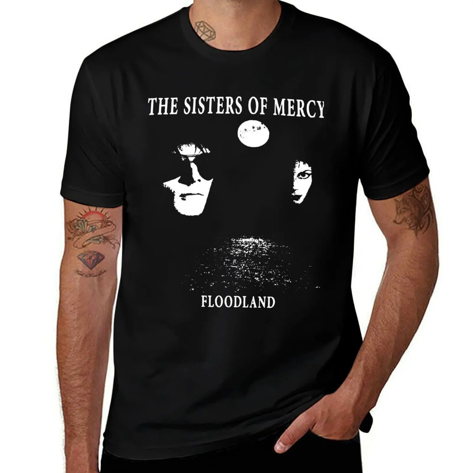 Футболка Sisters Of Mercy Floodlands в готическом стиле рок-пост-панк 1977 футболки с рисунком