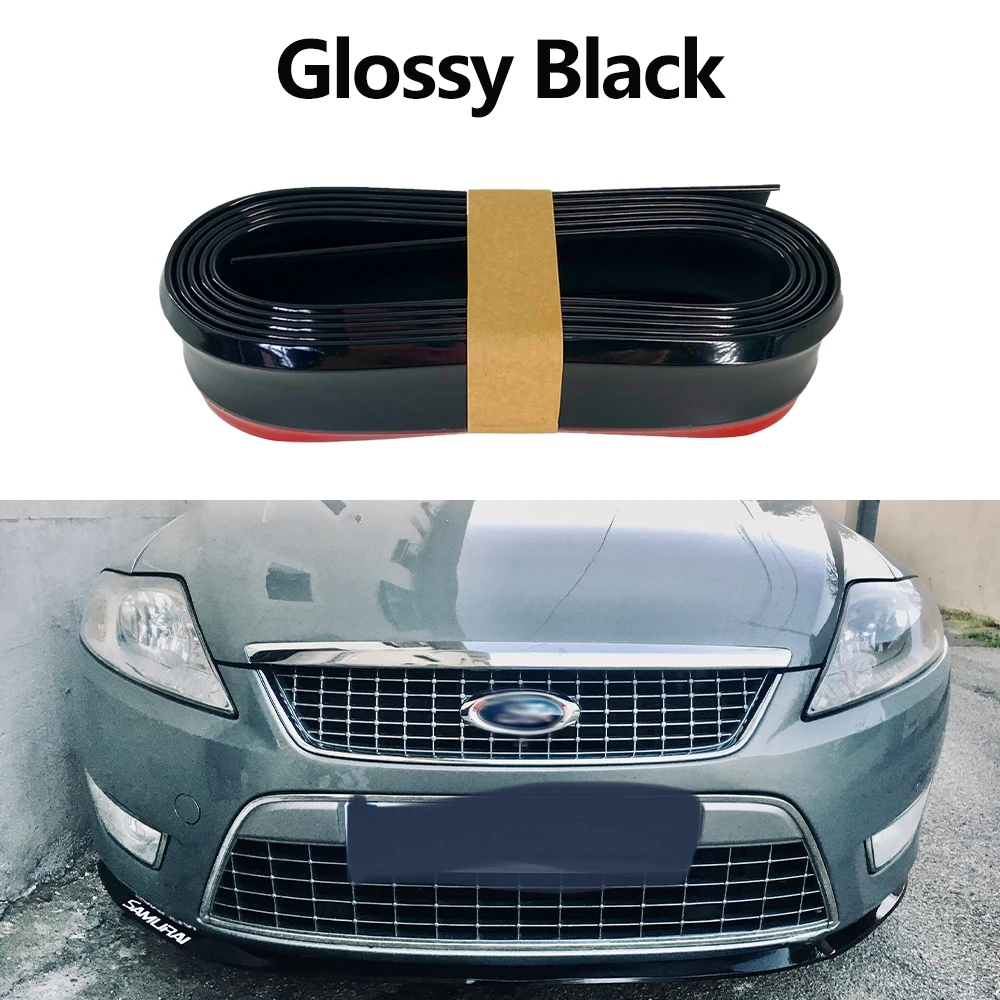 Универсальная губа для автомобильного бампера 2 5 м наклейки переднего