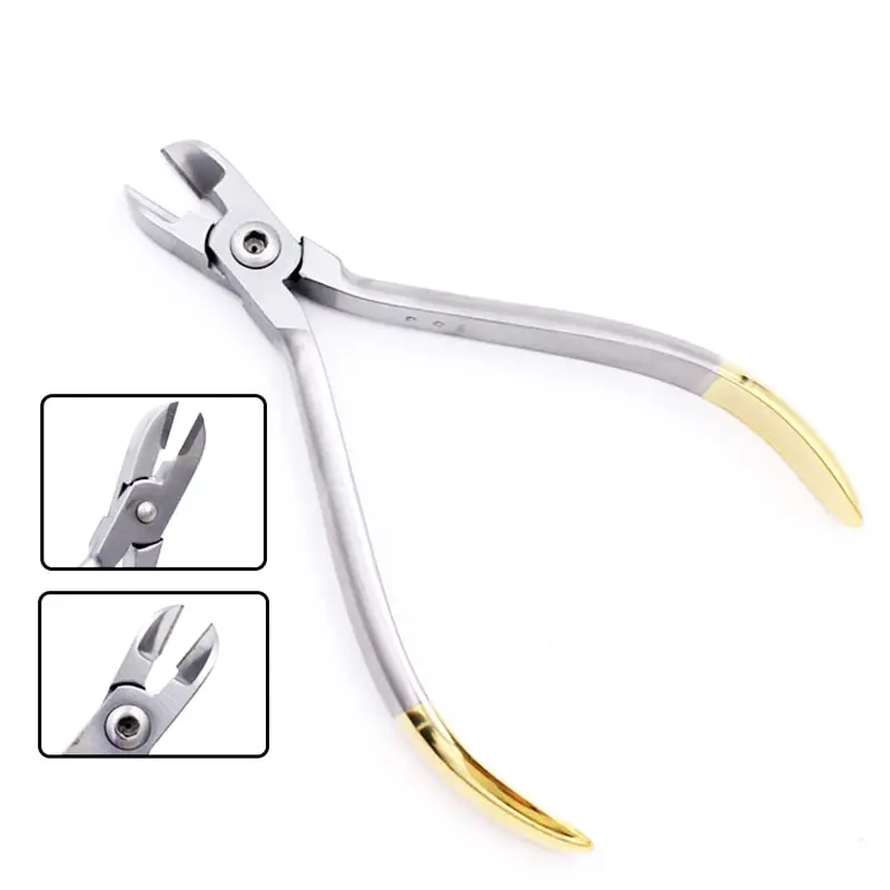 

Dental Orthodontic Pliers Filament End Cutting Forceps Distal End Cutter Clamp Stainless Steel Plier Wire Cutting Bending Pliers