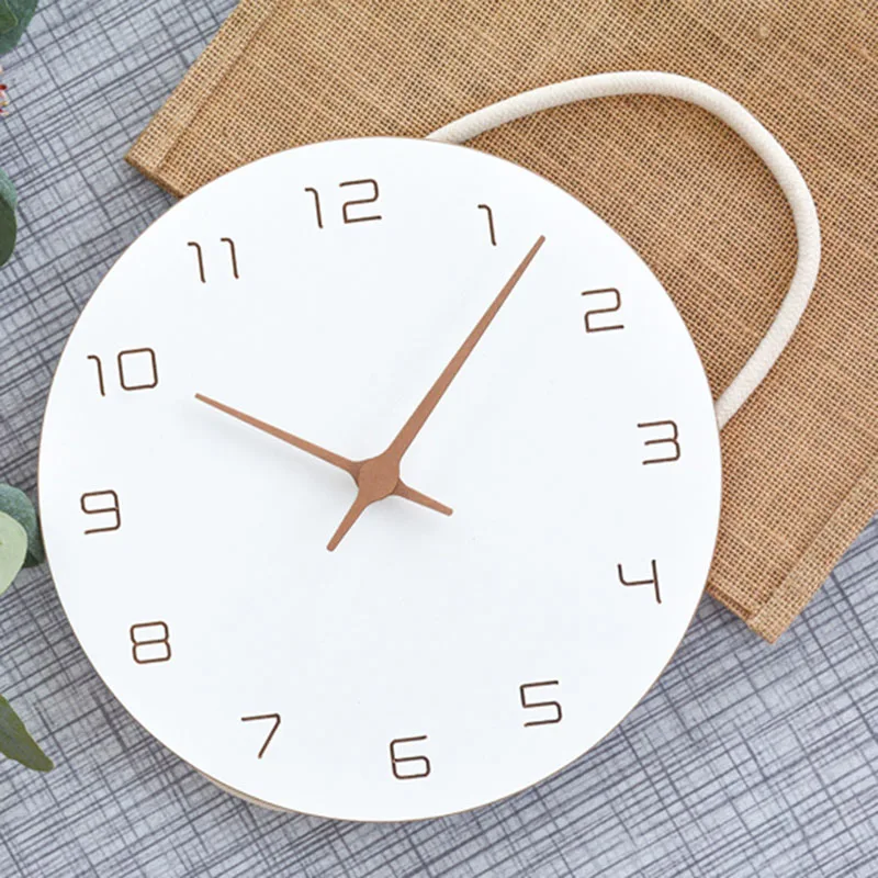 

Wood Living Room Wall Watch Free Shipping Kids Nordic Modern Design Unusual Wall Clock Silent Creative Reloj Pared Decorative