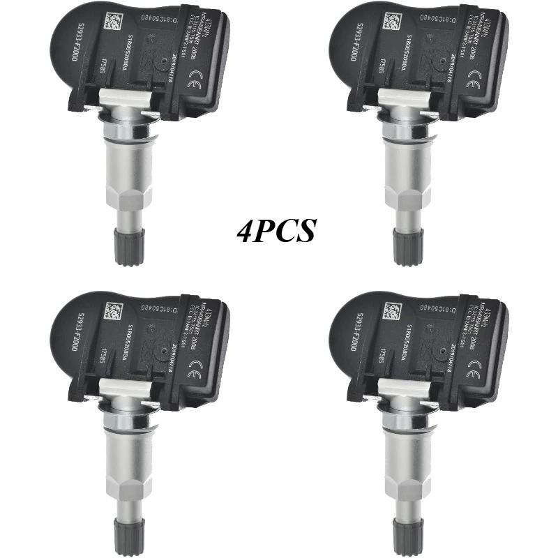 Фото 4 шт. 52933-F2000 Датчик давления в шинах TPMS, новый, для HYUNDAI 2017~2019 AVANTE KONA ELECTRIC ELANTRA AD I30 N KAUAI ENCINO №1