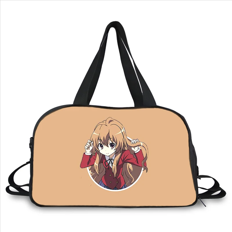 Anime Toradora Aisaka Taiga 3D printing fashion trend portable large capacity multi function messenger bag travel bag