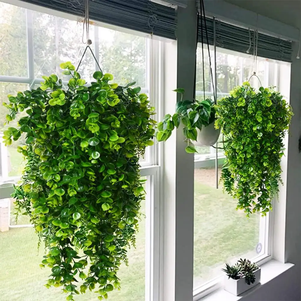 

Pretty Artificial Vine Decorative Fresh-keeping Hanging Simulation Rattan Leaves Imitation Plants Fake Plant