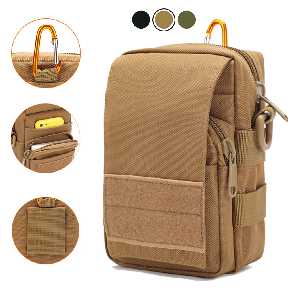 

Нейлоновая тактическая поясная сумка 1000D органайзер для повседневного использования сумка-кобура для сотового телефона уличный мешок на п...