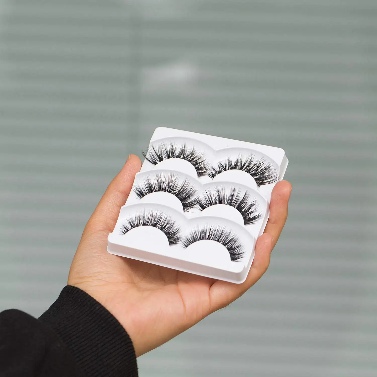 ETVITE Norковые Ресницы 9 Пар 3D Искусственные Натуральные Мягкие Пушистые Объемные