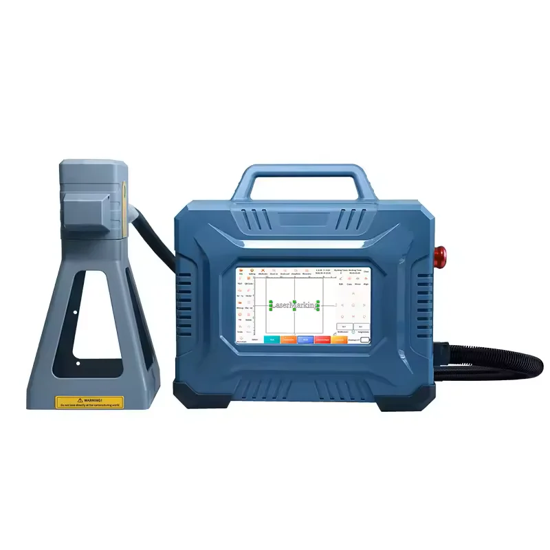 50 Вт волоконная лазерная маркировочная машина ручной маленький промышленный