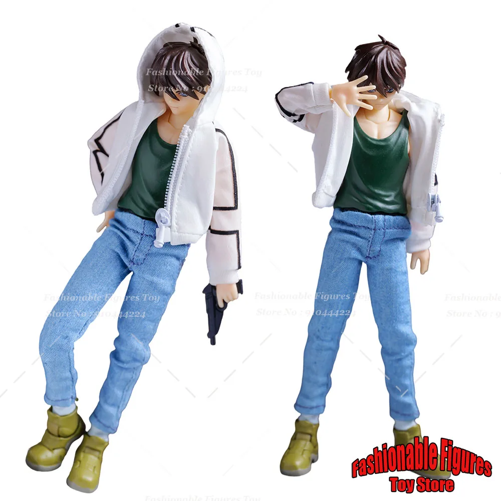 Фото Комплект спортивной одежды SHF в масштабе 1/12: куртка с капюшоном на молнии и джинсы для фигурки солдата-водителя Хиро Юя, подходит для 6-дюймовых фигурок. №1