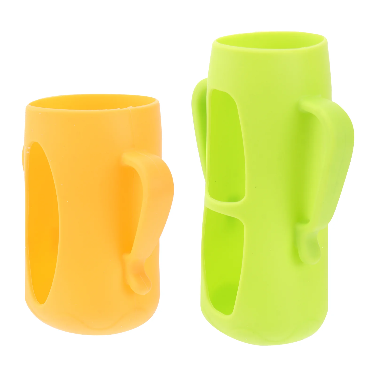 

Feeding Bottle Cover Silicone: 2PCS Non Newborn Bottle Covers Infant Bottle Sleeves Assorted Color Heat and Cold Retention for