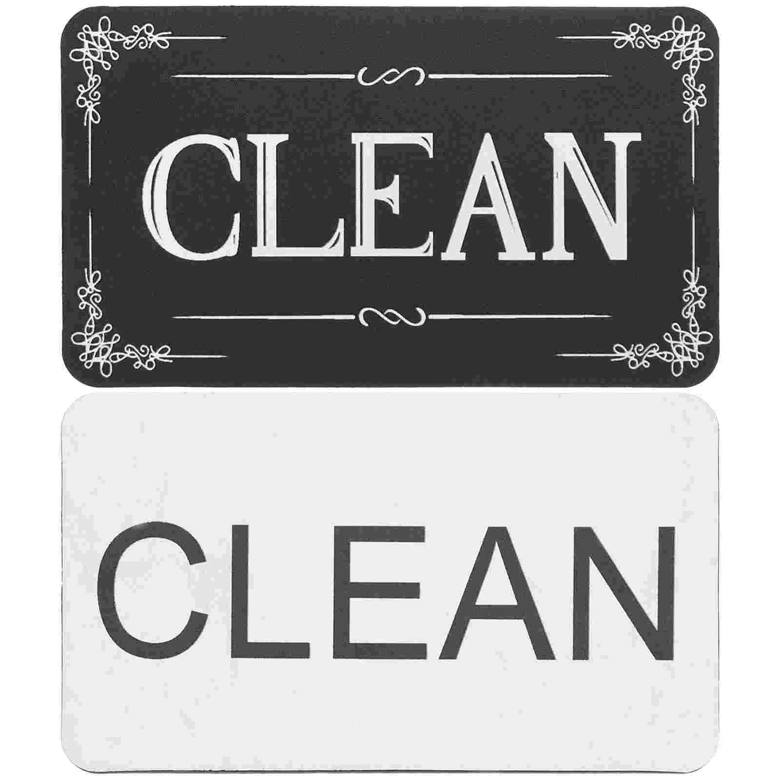 

2pcs Washing Machine Replacement Practical Dishwasher Magnet Cover Dishwasher Magnet Clean Dirty Sign Clean Dirty Magnet