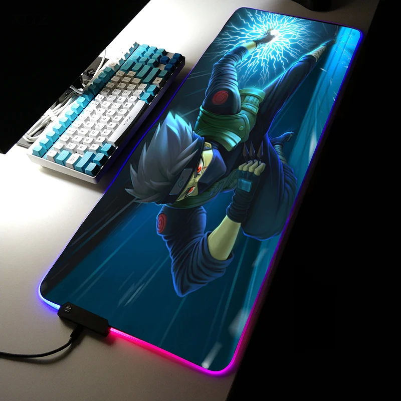 

Mairuige RGB Mouse Pad LED Colorful Lighting USB Playmat High Quality Keyboard Pad Mouse Support Gamer Accessories Gamer Rug