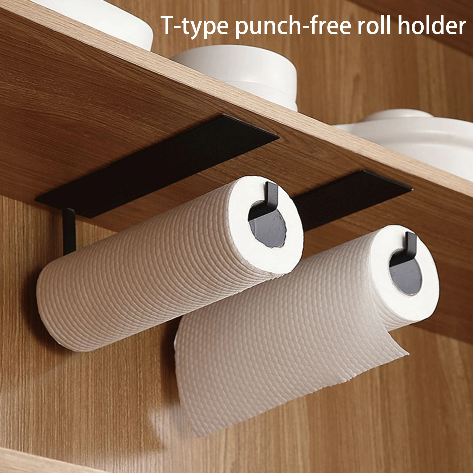 

Держатель для бумажных полотенец без перфорации, настенное крепление из нержавеющей стали, держатель для туалетной бумаги, держатель для п...