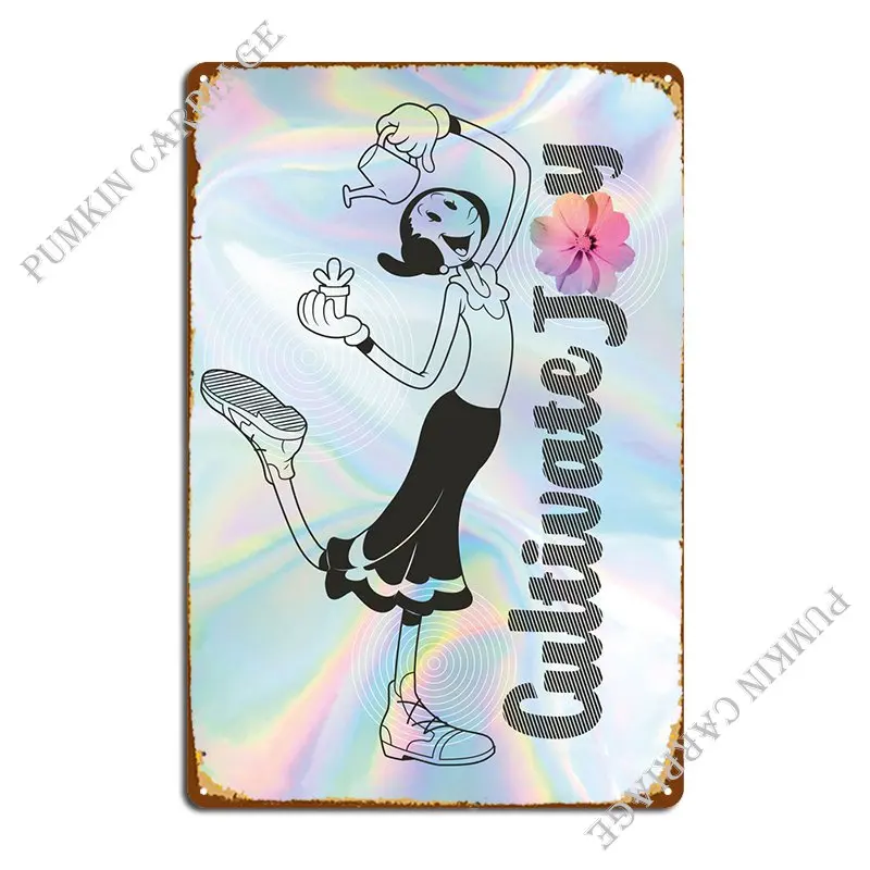 

Культивация радости металлический налет настенный Декор Гостиная оловянный знак плакат