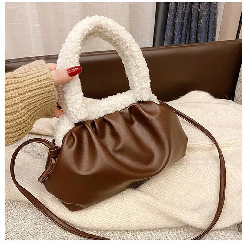 

Autumn And Winter The New Hand Bags Women PU Leather Shoulder Bags Luxury Handbags Women Bag Designer fashion Totes Bag Shipping