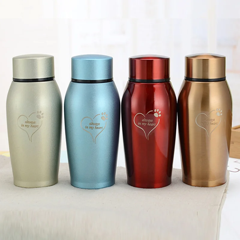 Новинка 2022 г. разноцветные урны из нержавеющей стали для собак кошек птиц мышей