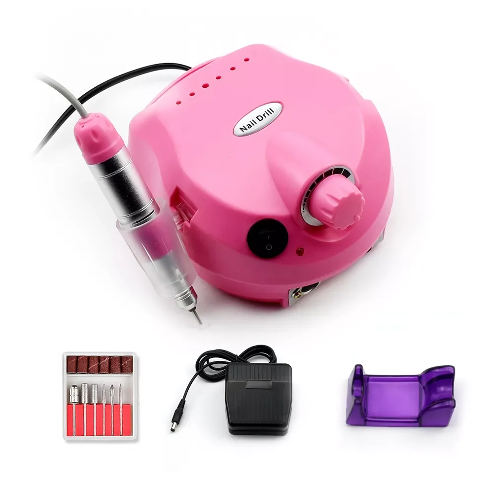 

2022New Electric Nail Drill Machine Acrylic 19.5W 35000RPM Nail File Drill Manicure Pedicure Kit Nail Art Equipment