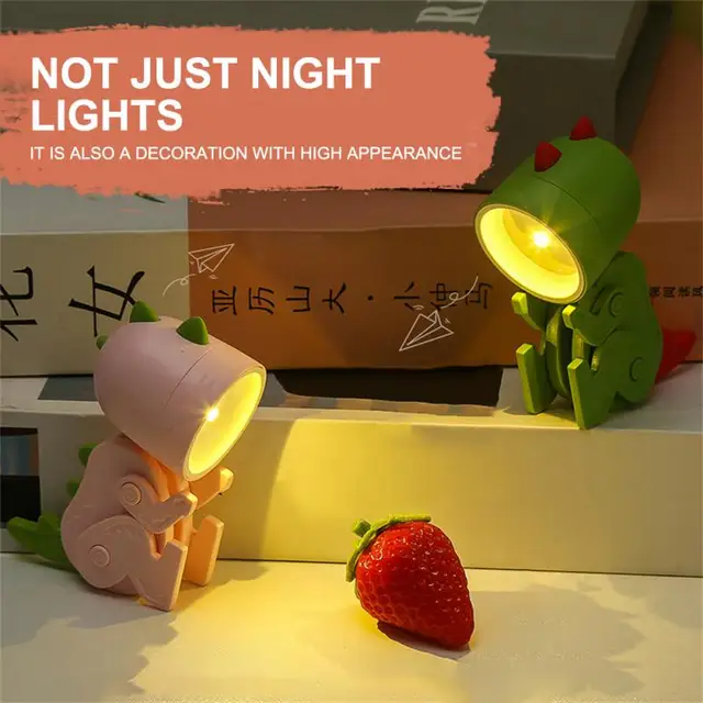 Mini Cute Pet Light Dog Lamp Creative LED Night Light Festival Gift Cartoon Pet Folding Table Lamp For Kids Room Bedside Decor 3