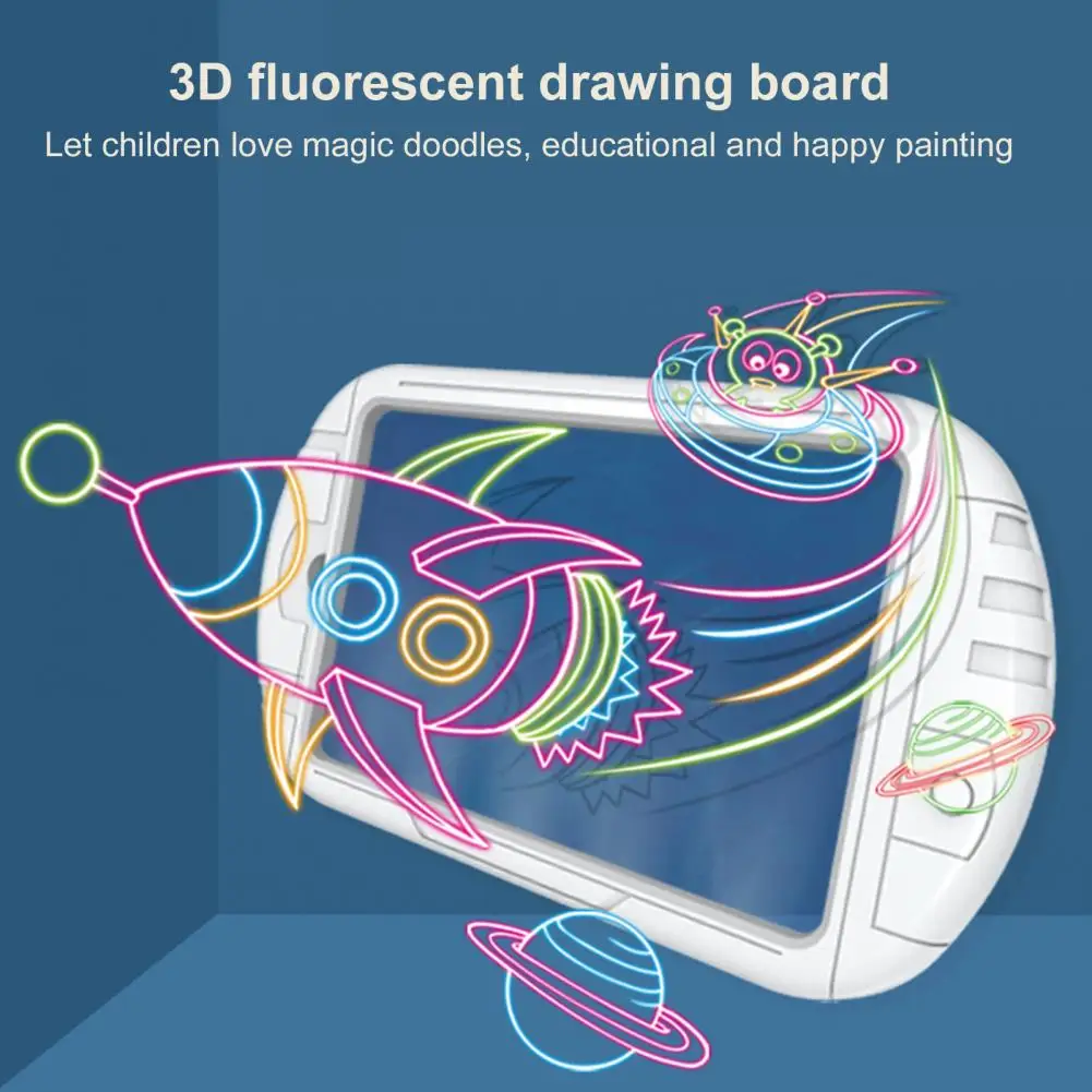 

Безопасная доска для граффити, доска для рисования, экологически чистый 3D флуоресцентный планшет для письма, улучшенная практичность