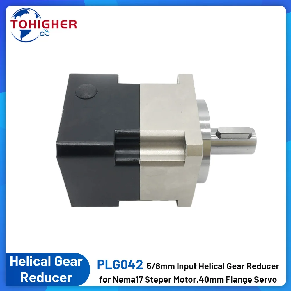 

Nema17 Helical Gear Planetary Reducer 5mm 8mm Input High Precision 4:1,5:1,10:1,50:1-100:1 for Stepper 40mm Flange Servo Motor