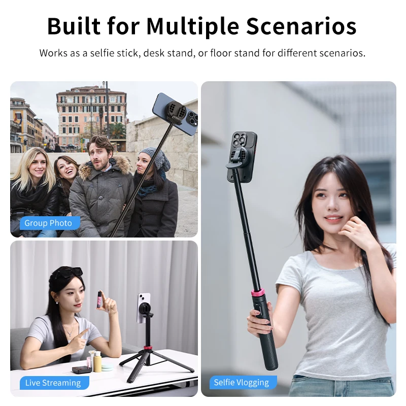 Штатив-удлинитель для смартфона Ulanzi магнитный 1 53 м вращение на 360 °