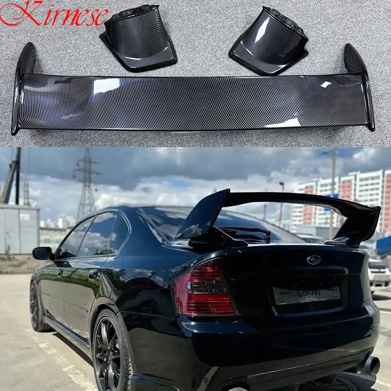 

Для 2007-2016 Subaru Legacy BL5 BLE EJ20 EJ30 EZ30 задний спойлер багажника ABS неокрашенный ярко-черный спойлер