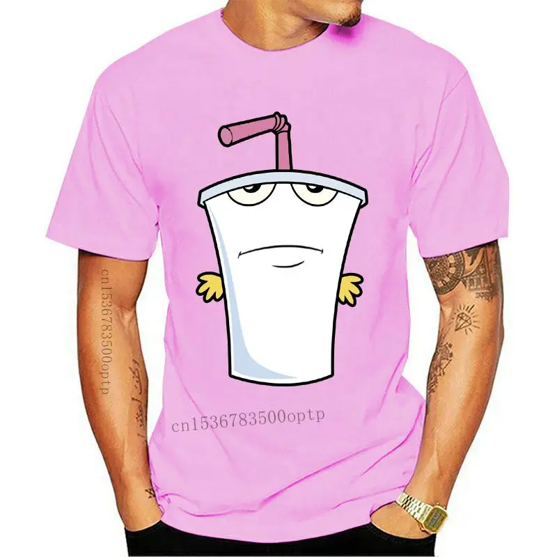 

Camiseta de manga corta para hombres, camisa Regular de color negro, Aqua Teen, Hunger Force Master Shake, regalo de cumpleaños,