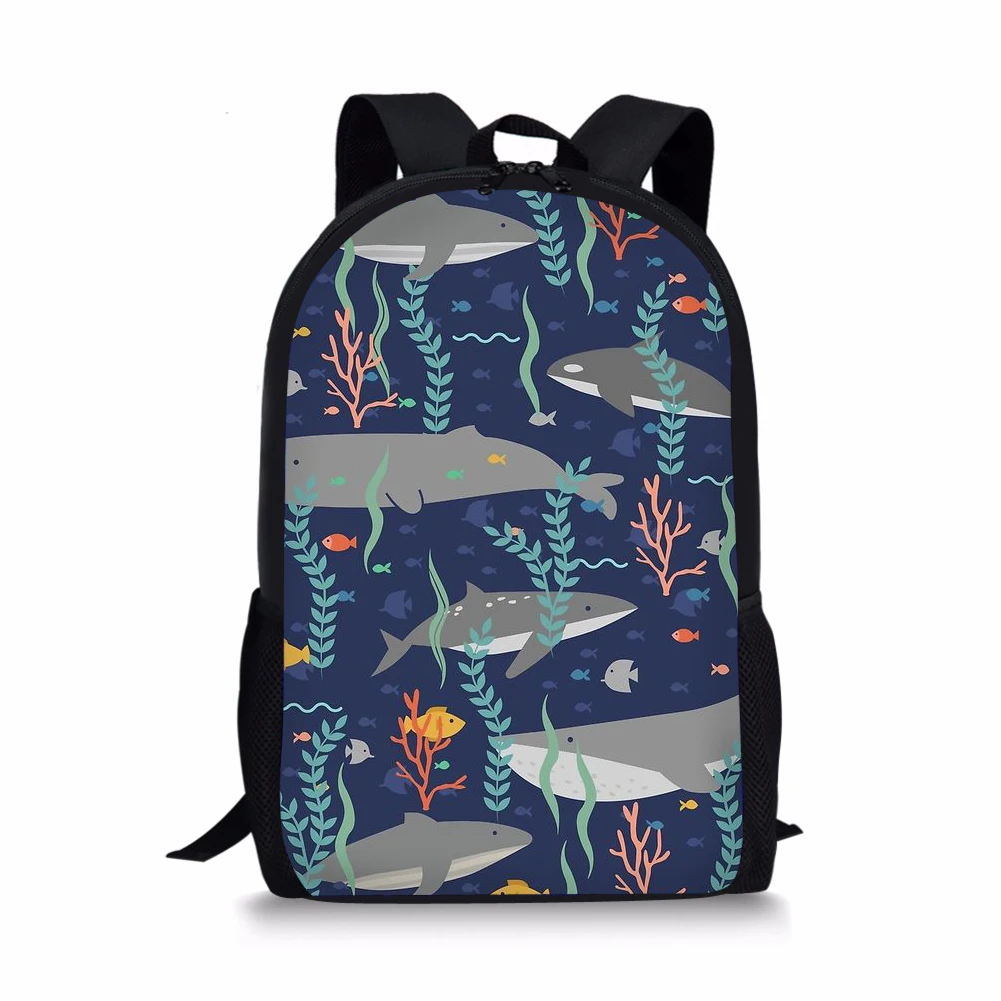 Shark Printing Backpack for Kid Shoulders Bag Fashion School Bag for Teenage Girl Children Travel Plecaki Szkolne