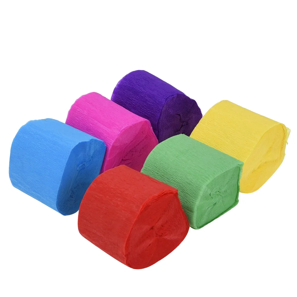 

Paper Crepe Streamers Streamer Party Birthday Decorations Roll Papel De Colores Rainbow Rolls