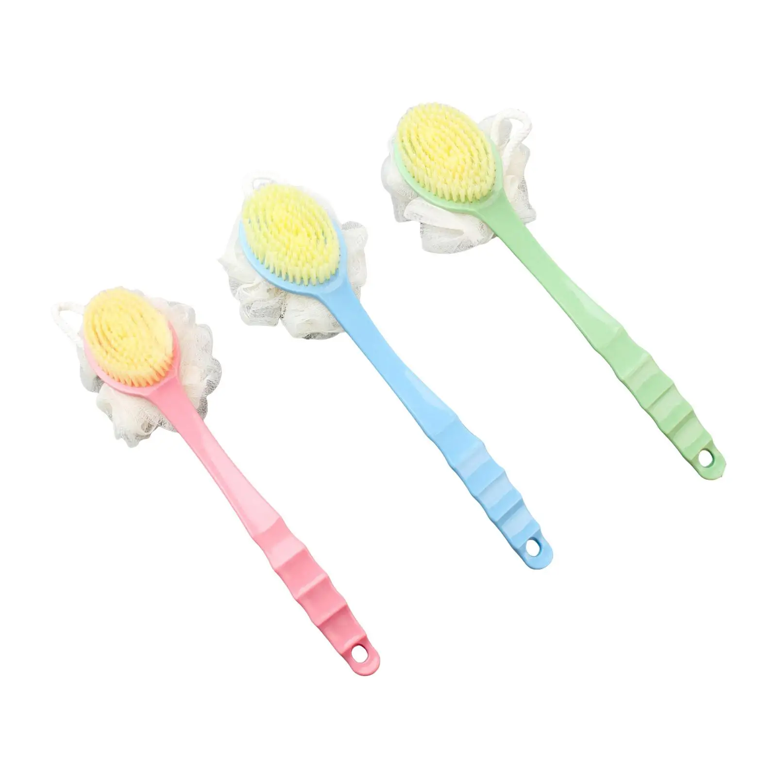 

Double Side Long Handle Back Shower Brush Back Scrubber Cleaning Ergonomic Bathroom Accessories for Elderly Feet bath