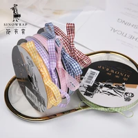 sinowrap colored printed polyester satin ribbons for gifts packing hot sale christmas decoration ribbon diy listones para mo%c3%b1os