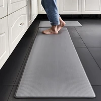 thick pu leather floor mat waterproof oil proof slow rebound floor mat strip household waterproof non slip mat scrub