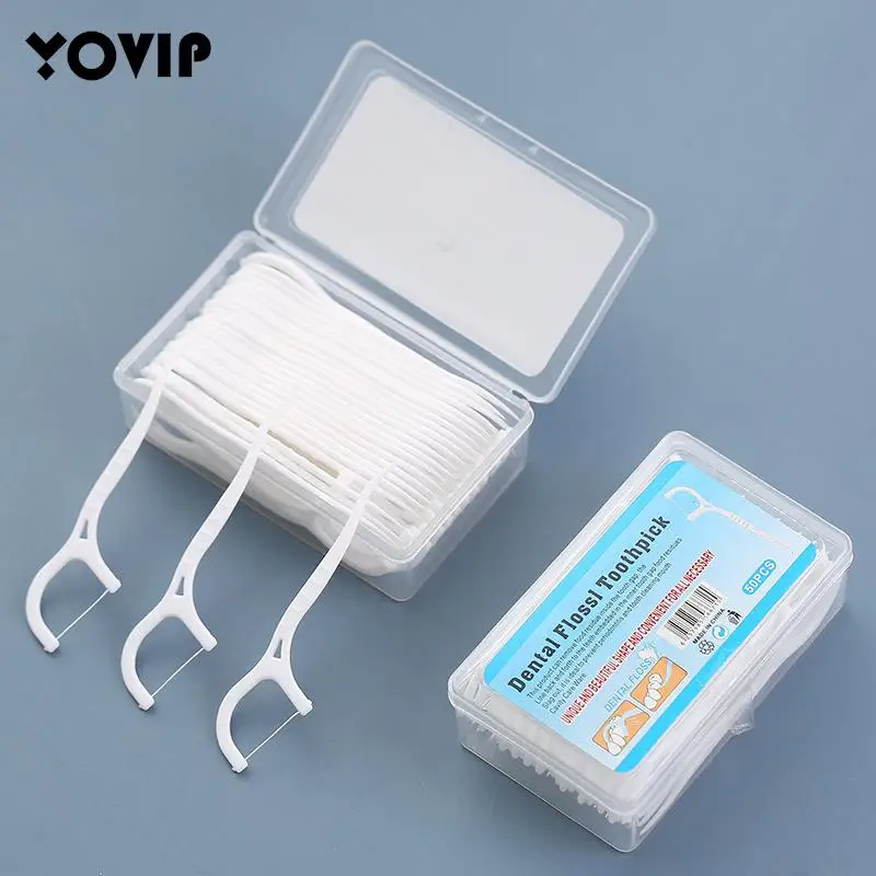 

50/100 шт., флоссы для чистки зубов