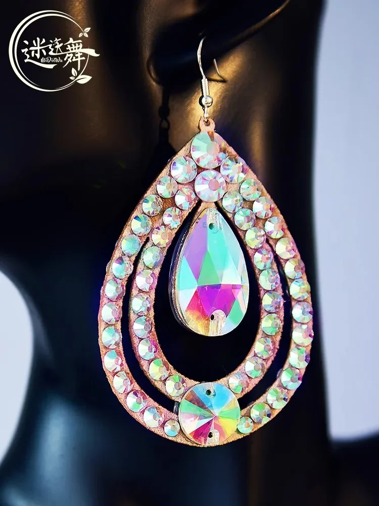 Новинка 2024 серьги для танца живота серебряные крючки ручной работы