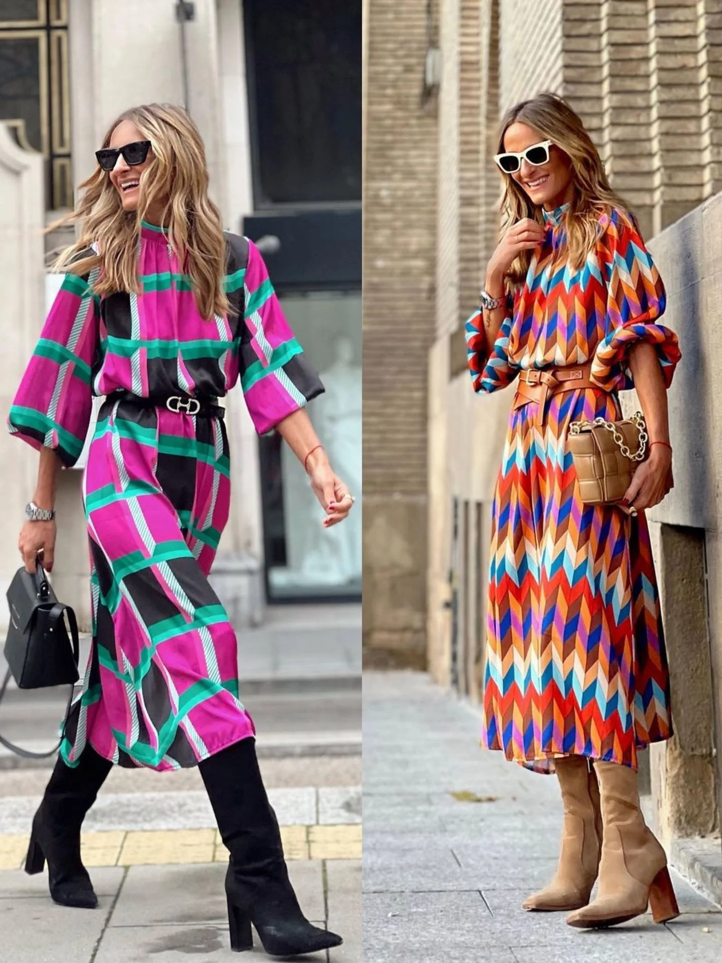 

Spring summer a line bohemian colorful long dress Casual loose print waist elegant dress Streetwear plus size women's dresses