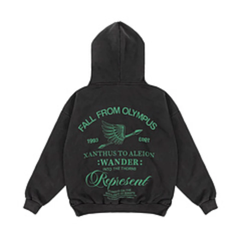 

Grey Wash Pattern Hoodies Casual Man Woman Harajuku Kanye West Graphic Print Sweatshirts High Street Casual Man Clothing Y2k
