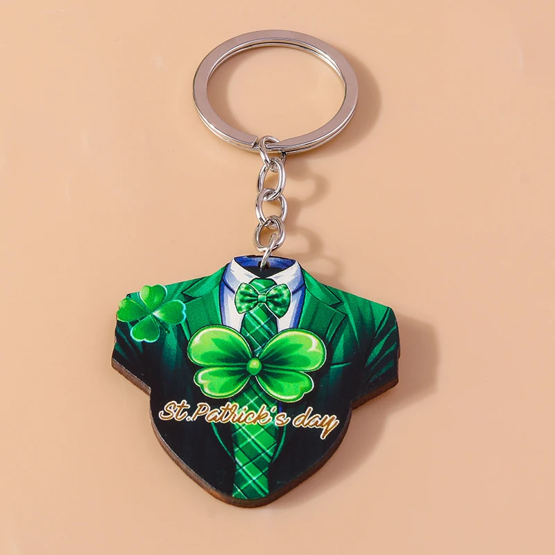 Креативный брелок на день Святого Патрика шляпа клевер трилистник кулон для