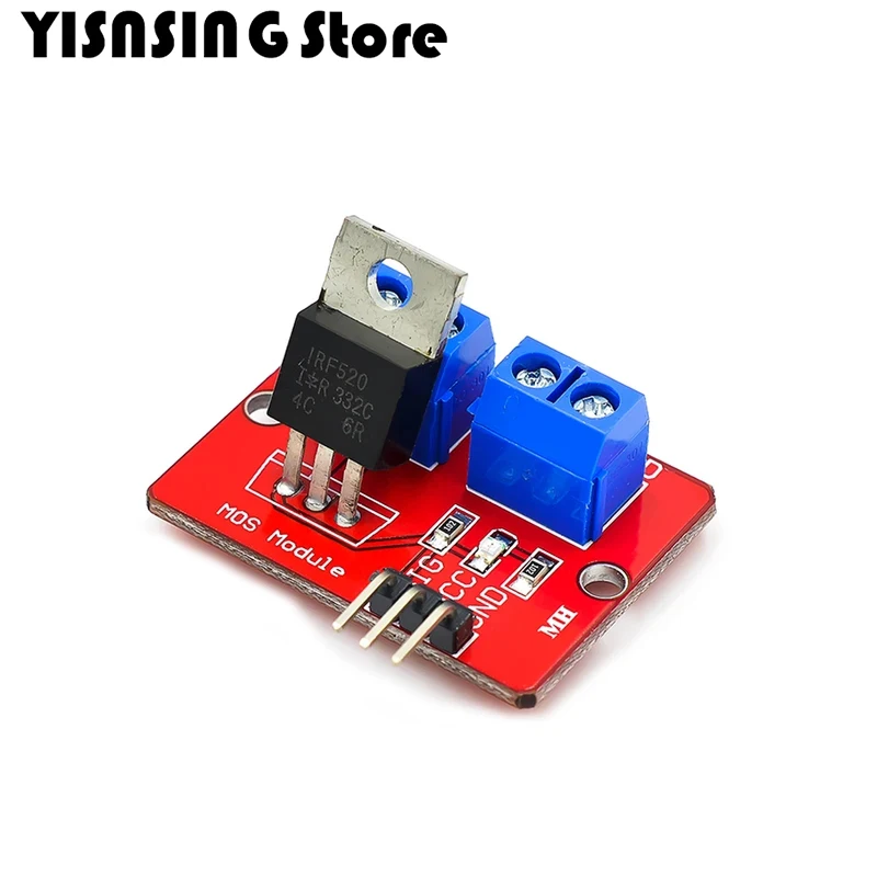 10 шт. внутренний диммер IRF520 0-24 В верхняя кнопка Mosfet IRF 520 для Arduino MCU ARM Raspberry pi