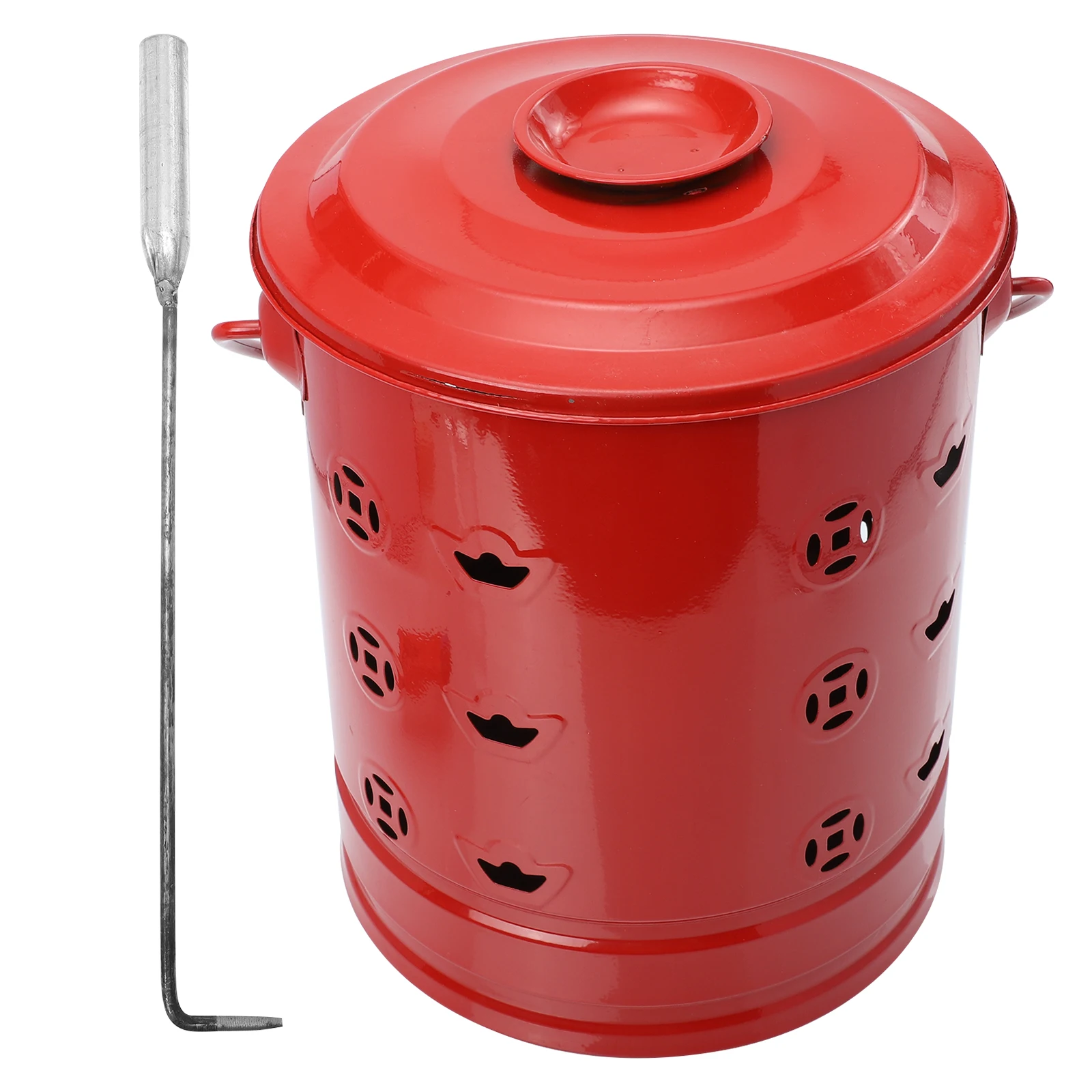 

1 Set Burning Bucket Paper Money Incinerator Paper Burning With Hook Burning Bucket Paper Burning Money Bucket For Blessing Vow
