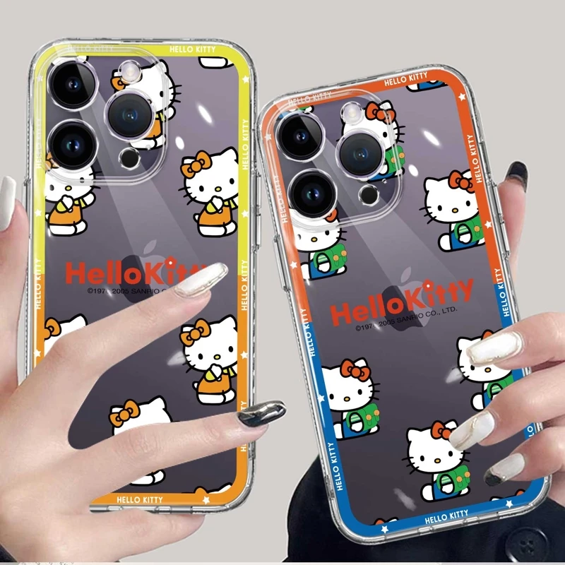 

Capinha Hello Kitty Tv Kawaii Japan Phone Case For iPhone XR 11 12 14 Pro Max 13 X XS Mini 12mini 13mini